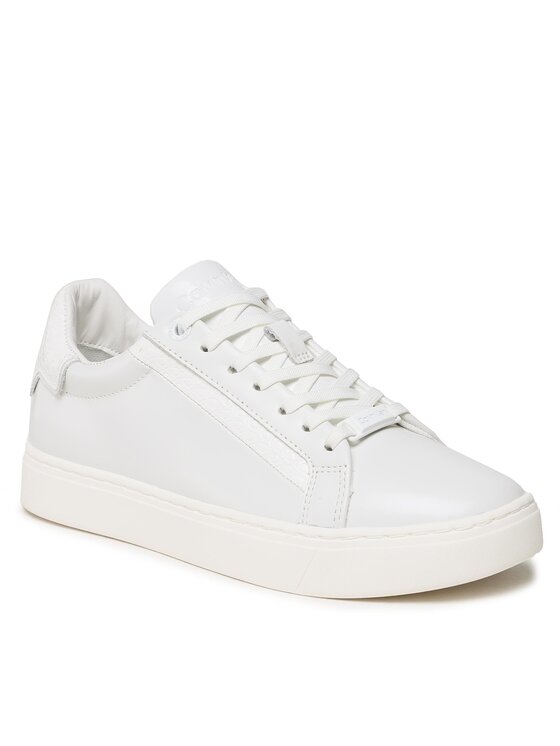 Calvin Klein Sneakers Clean Cup Lace-Nano Mono Mix HW0HW01592 Alb Alb imagine noua