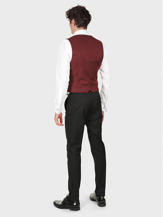 Evenemen Evenemen Kamizelka Boston 4 Bordowy Slim Fit
