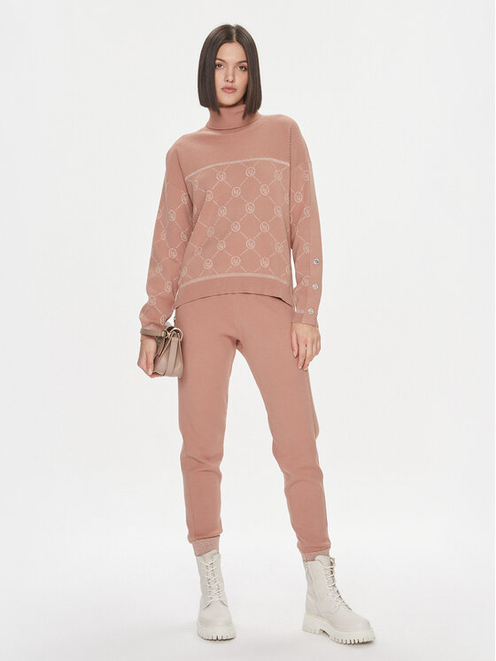 Liu Jo Sport Liu Jo Sport Hlače TF3207 MA63L Ružičasta Slim Fit