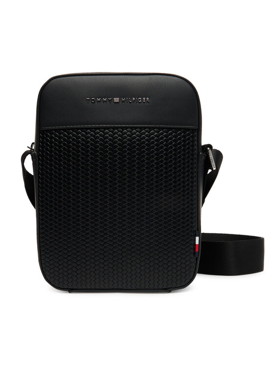 Tommy Hilfiger Tommy Hilfiger Geantă crossover Th Woven Mini Reporter AM0AM13661 Negru