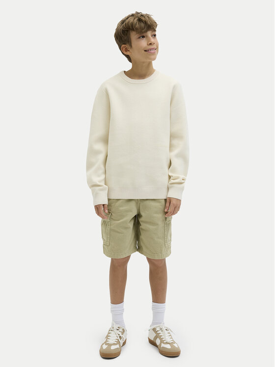 Jack & Jones Junior Jack & Jones Junior Szorty materiałowe Karl 12269498 Beżowy Loose Fit