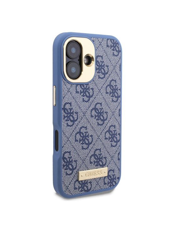 Guess Guess Etui na telefon iPhone 16 Niebieski