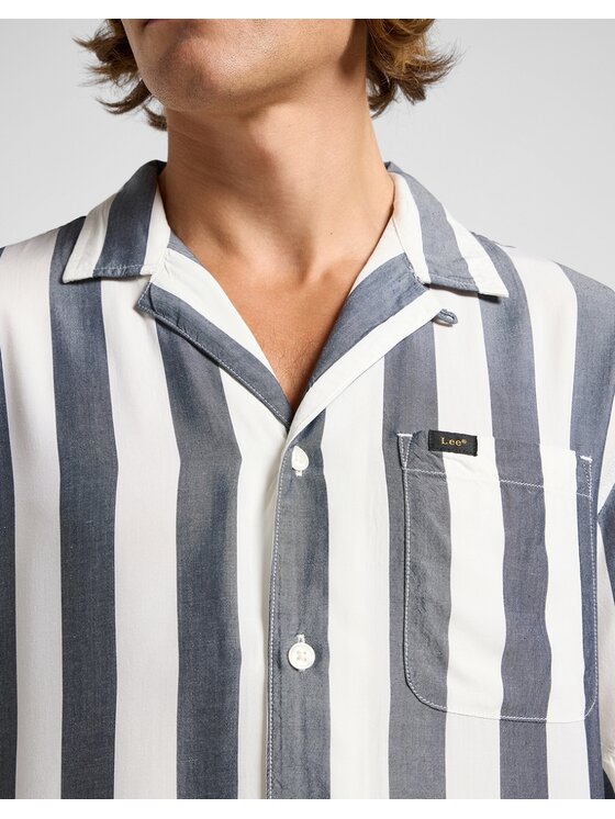 Lee Lee Koszula RESORT SHIRT RIVET Szary Regular Fit