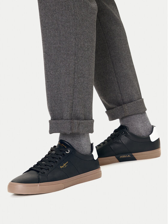 Pepe Jeans Pepe Jeans Sneakers aus Stoff Kenton Base PMS300003 Schwarz