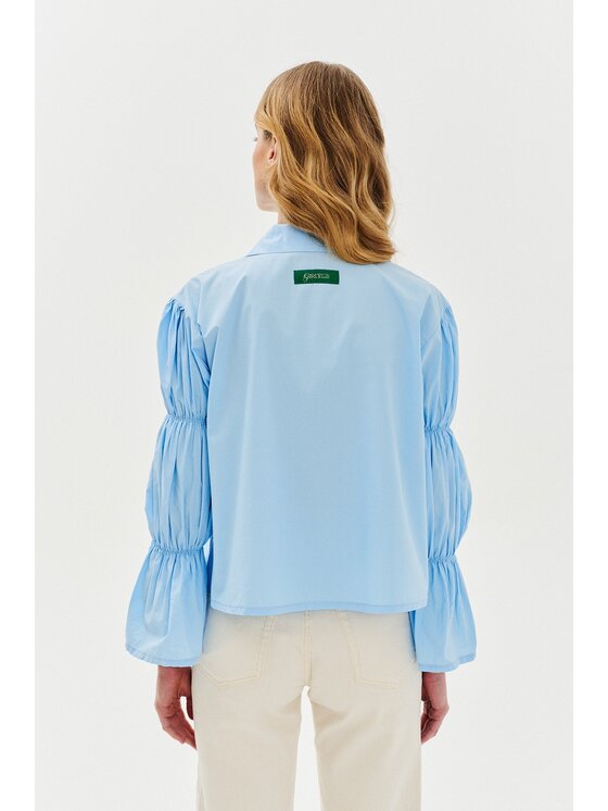 NAOKO NAOKO Košeľa Blue Cloud Modrá Regular Fit