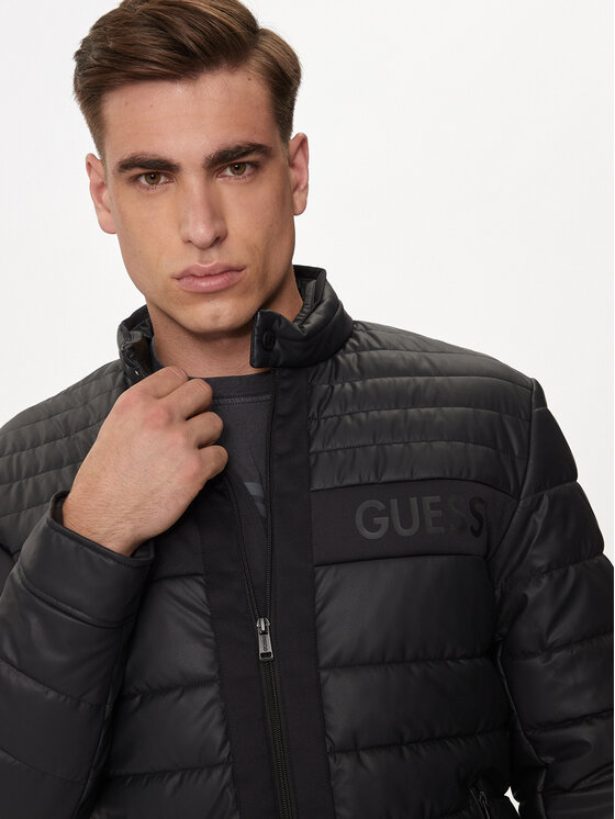 Guess Guess Μπουφάν μεταβατικό M4YL16 WFHD0 Μαύρο Regular Fit