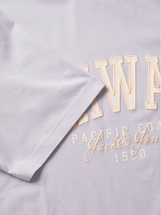Jack&Jones Jack&Jones Marškinėliai Detroit 12268441 Violetinė Relaxed Fit