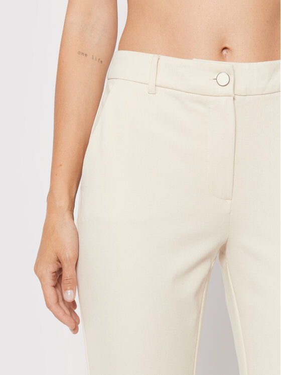 Guess Guess Текстилни панталони Zoe W2YB01 K8RN0 Бежов Regular Fit