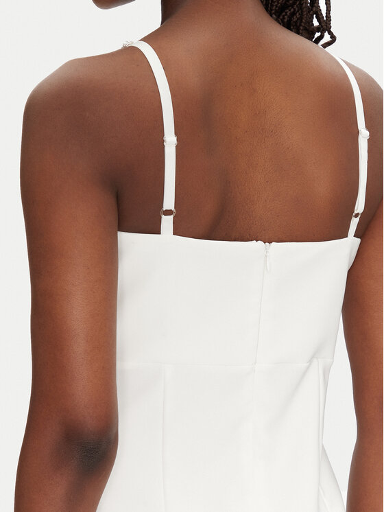 Rinascimento Rinascimento Kokteiļkleita CFC0124761003 Écru Regular Fit