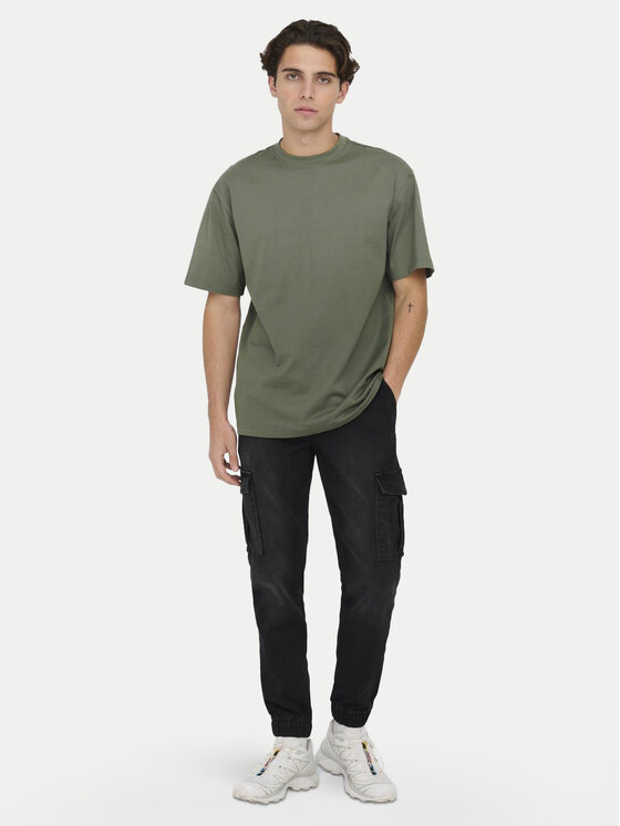 Only & Sons Only & Sons Тишърт Fred 22022532 Сив Relaxed Fit