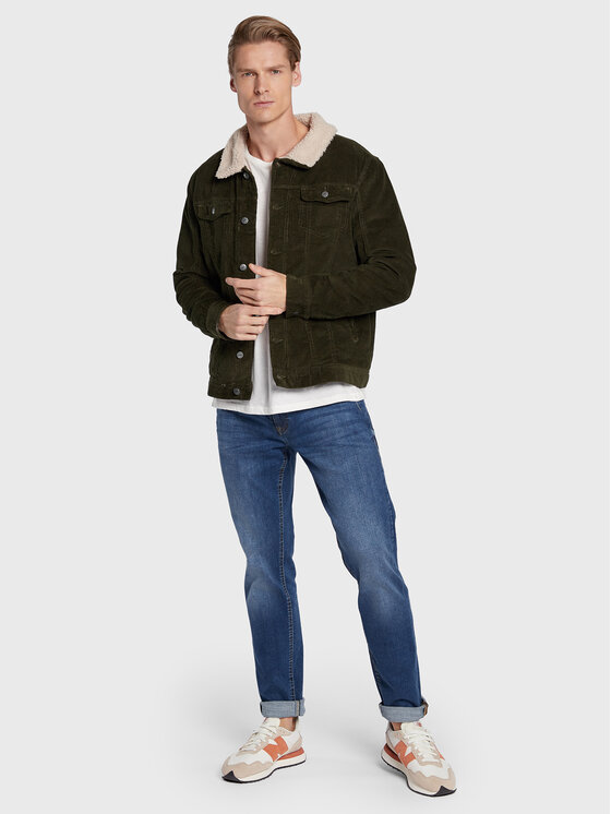 Blend Blend Kožuh Outwear 20714392 Zelena Regular Fit