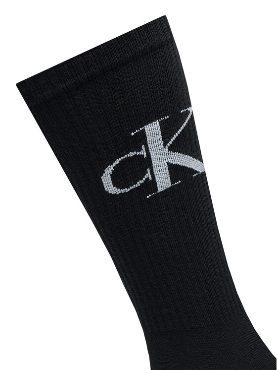 Calvin Klein Jeans Calvin Klein Jeans Набір 2 пар високих чоловічих шкарпеток 701228802 Чорний