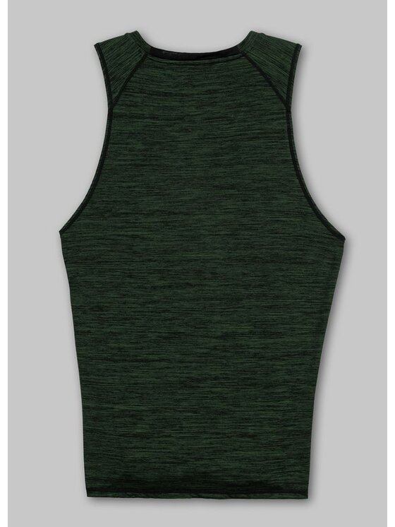 PITBULL PITBULL Tank top Tank Top Rashguard Performance Pro plus New Logo XL Zielony Slim Fit