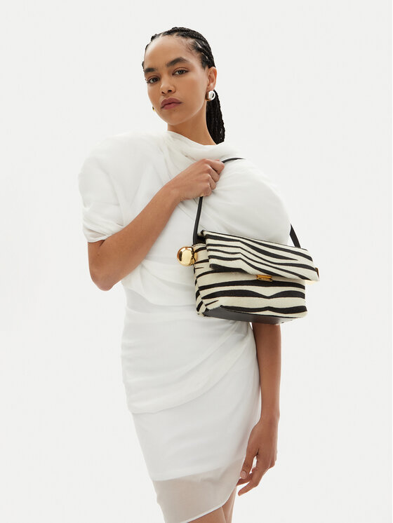 JACQUEMUS Torebka The Rond Carre 24H243BA383-3209 Biały