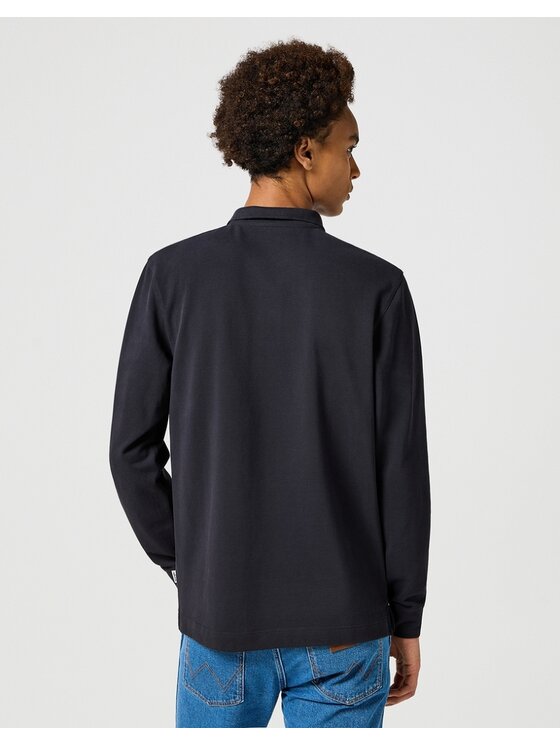Wrangler Wrangler T-shirt LS POLO Nero Regular Fit