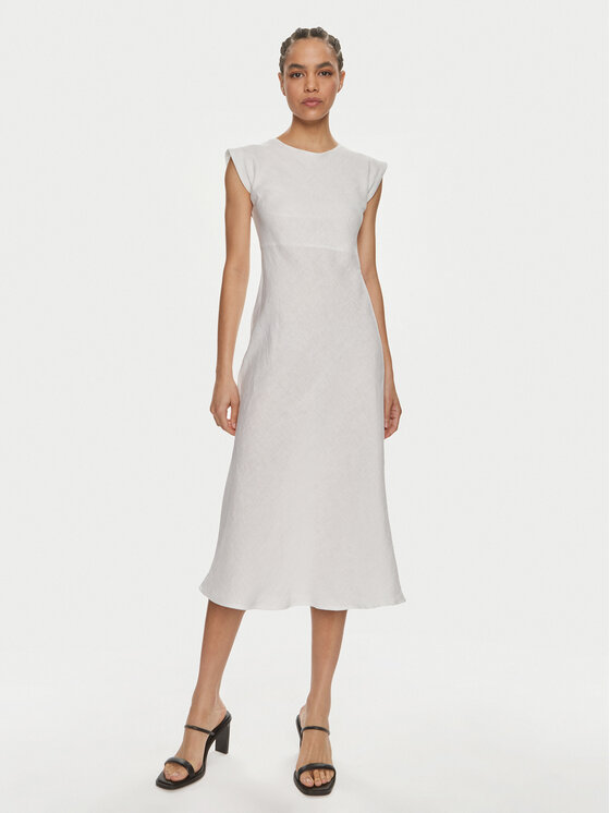 Marella Marella Rochie de vară Hidalgo 2413221192 Alb Regular Fit