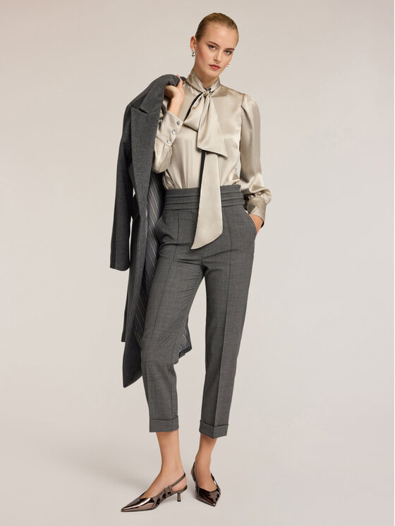 Motivi Motivi Bluzka 2013Q001911N002 Szary Regular Fit