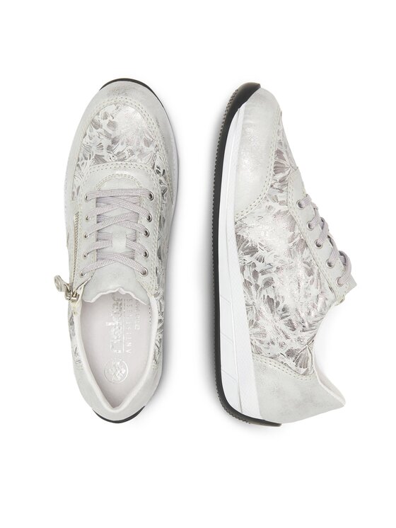 Rieker Rieker Sneakersy N1112-80 Srebrny