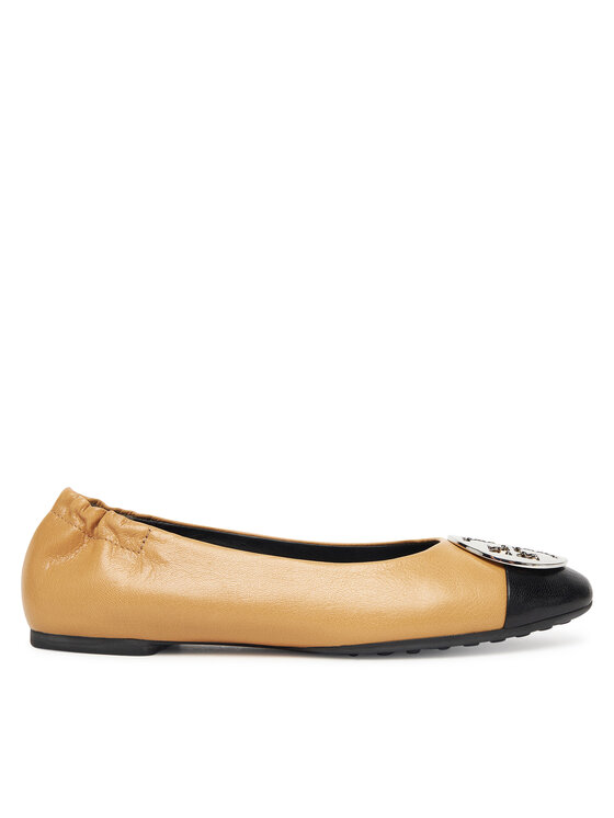 Tory Burch Baleriny Claire Cap-Toe Ballet 156309 Beżowy