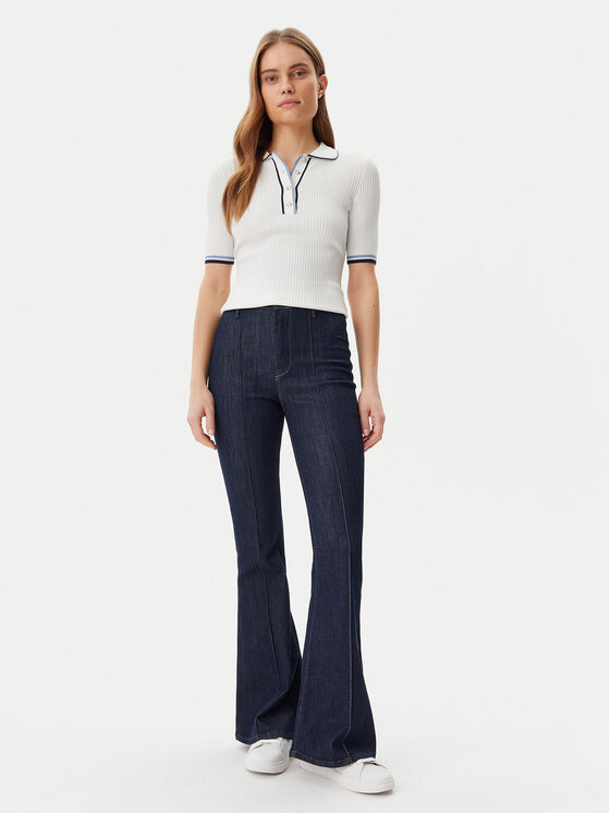 Guess Guess Blúzka W5GR37 Z3L10 Biela Regular Fit