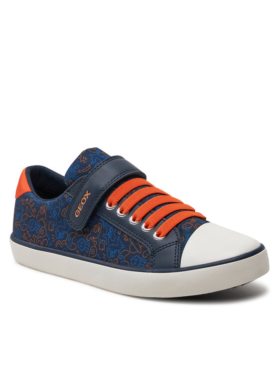 Geox Herren Sneaker J Gisli Boy F – Sportlicher Schnürschuh Aus Synthetik Mit Gummisohle