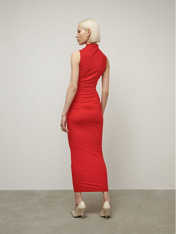 La Mania La Mania Vestito da giorno MARIANNE Rosso Classic Fit