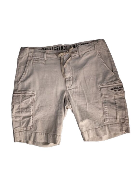 Aeronautica Militare Aeronautica Militare Bermuda Bermuda in misto lino con coulisse Verde Regular Fit
