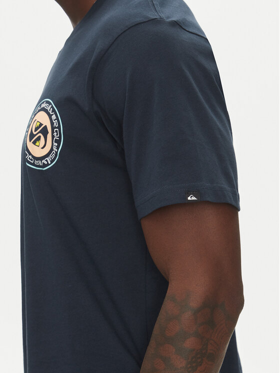 Quiksilver Quiksilver Tričko Circle Back Ss EQYZT08054 Tmavomodrá Regular Fit