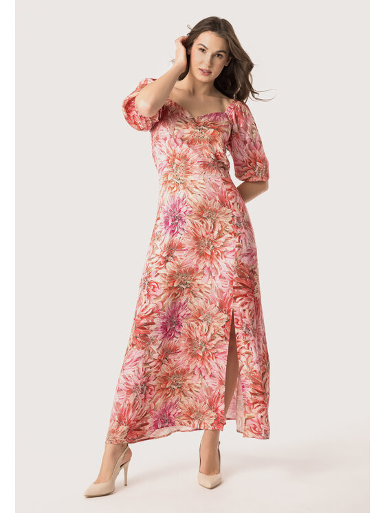 QUIOSQUE QUIOSQUE Každodenní šaty LYON DRESS Růžová Regular Fit