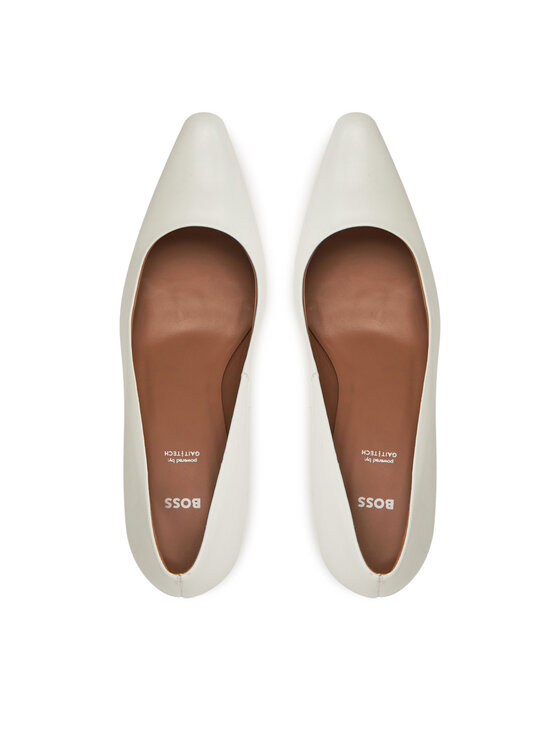 BOSS BOSS Pantofi cu toc subțire Charlize 50536288 Alb