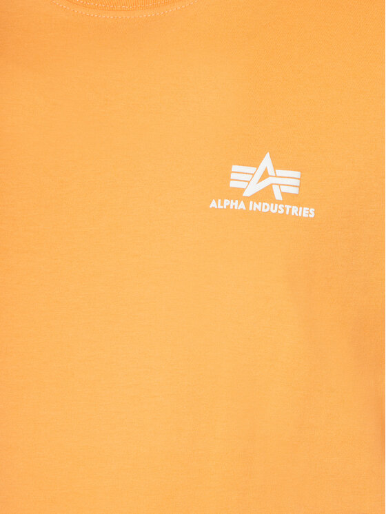 Alpha Industries Alpha Industries T-Shirt Basic T Small 188505 Pomarańczowy Regular Fit