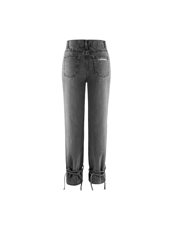 La Mania La Mania Džínsy ETZI 3 2 Čierna Classic Fit