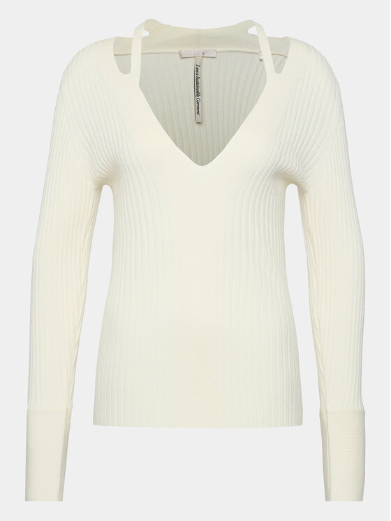 Guess Guess Sweter W3BR30 Z2V42 Écru Regular Fit