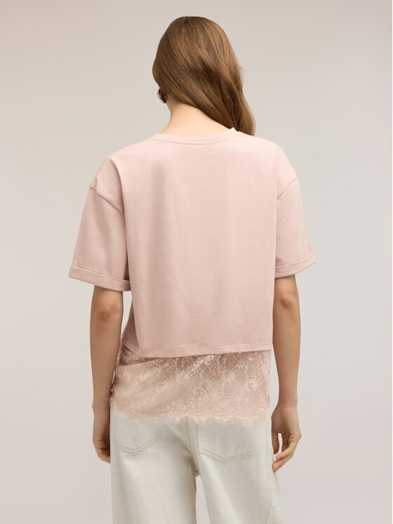 Motivi Motivi T-shirt G02WW003792N006 Rosa Boxy Fit