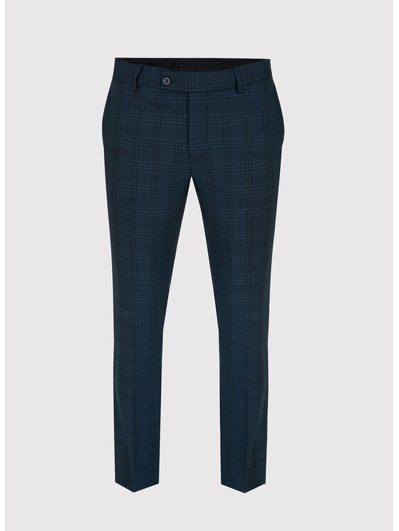 Pako Lorente Pako Lorente Spodnie garniturowe P22SF-6G-024 Granatowy Slim Fit