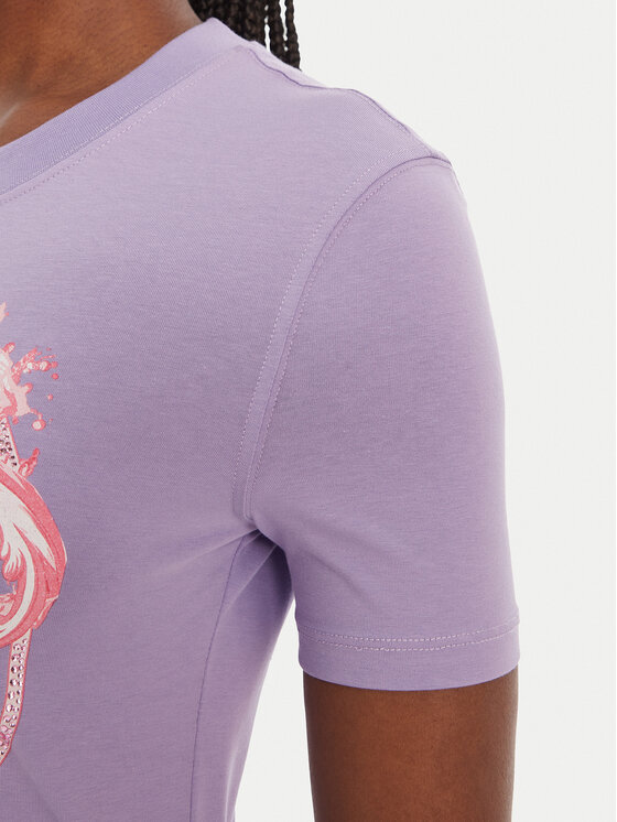 Versace Jeans Couture Versace Jeans Couture T-shirt 80HAHE01 CJ02E Viola Slim Fit