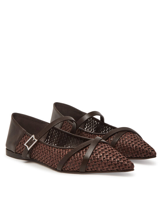Max Mara Max Mara Nizki čevlji 2514521332600 Rjava