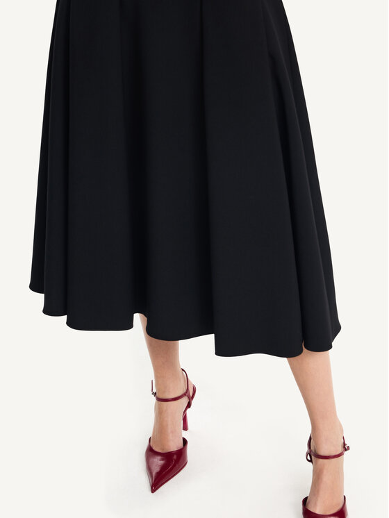 KMX KMX Spódnica midi 115890007 Czarny Flare Fit