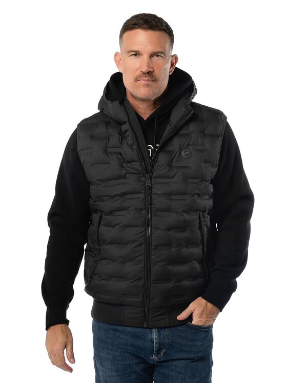 PITBULL PITBULL Bezrękawnik FISK Czarny Regular Fit