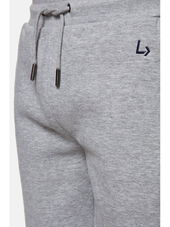 Lancerto Lancerto Szorty sportowe Elgin Szary Regular Fit