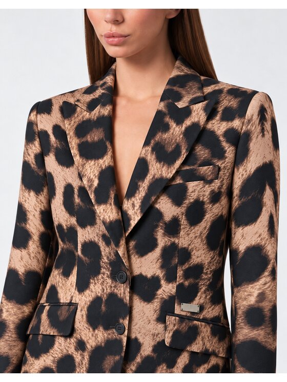 PHILIPP PLEIN PHILIPP PLEIN Marynarka 31571 Brązowy Loose Fit