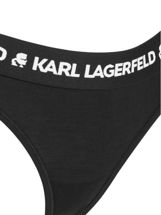 KARL LAGERFELD KARL LAGERFELD Stringi A1W47008 Czarny