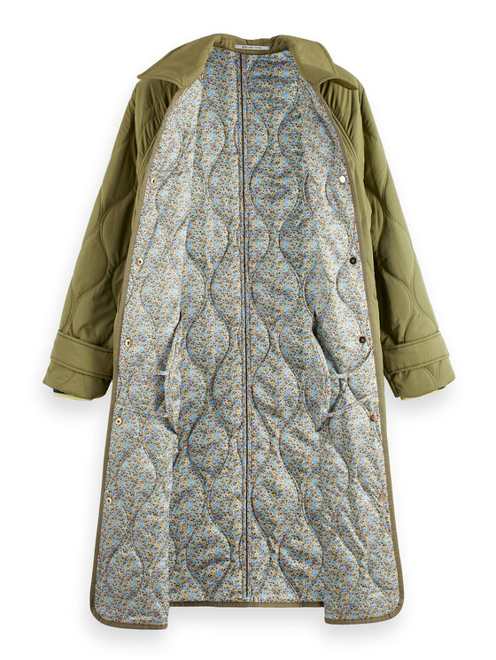 Scotch & Soda Scotch & Soda Demisezoninis paltas 167009 Žalia Regular Fit