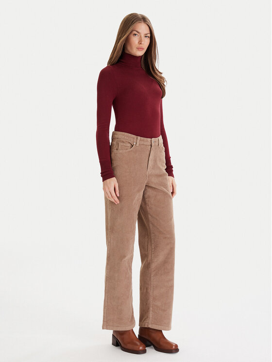 Vero Moda Vero Moda Pantaloni din material Tessa 10315350 Bej Wide Leg
