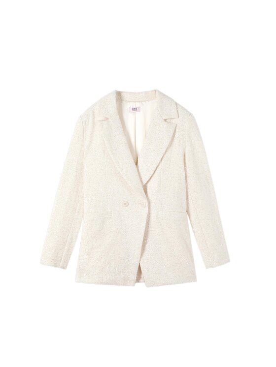 Oltre Oltre Giacca da abito Q806R004604N021 Bianco Slim Fit