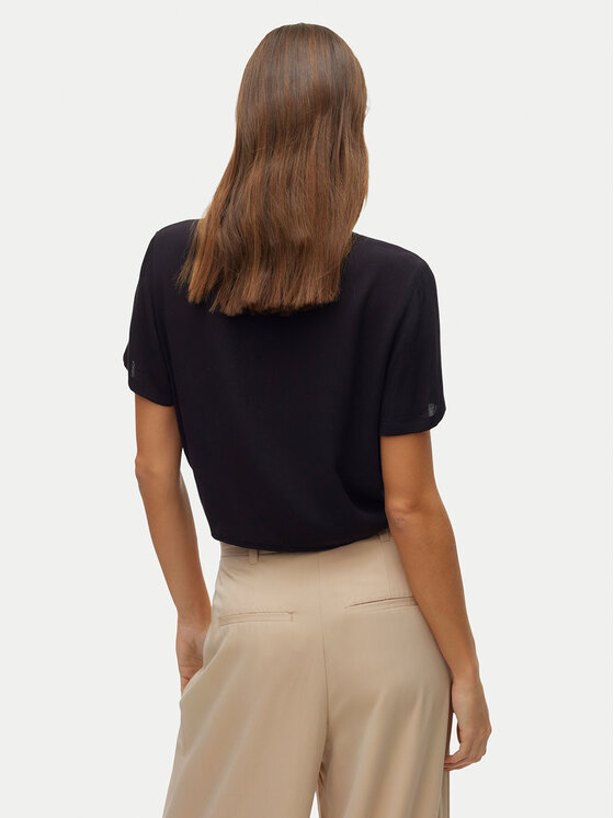 Vero Moda Vero Moda Marškiniai Menny 10303694 Juoda Relaxed Fit