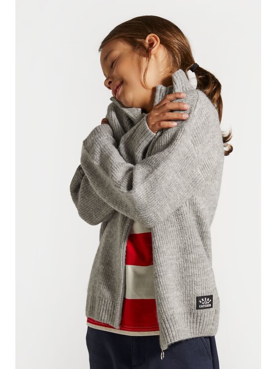 Coccodrillo Coccodrillo Sweter ZC4172202ABJ-019 Szary Regular Fit