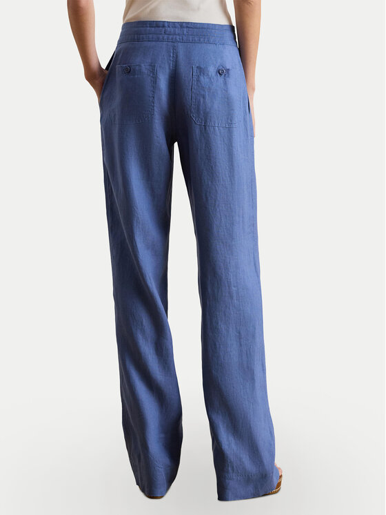 LAUREN RALPH LAUREN LAUREN RALPH LAUREN Bavlnené nohavice 200735136025 Modrá Regular Fit