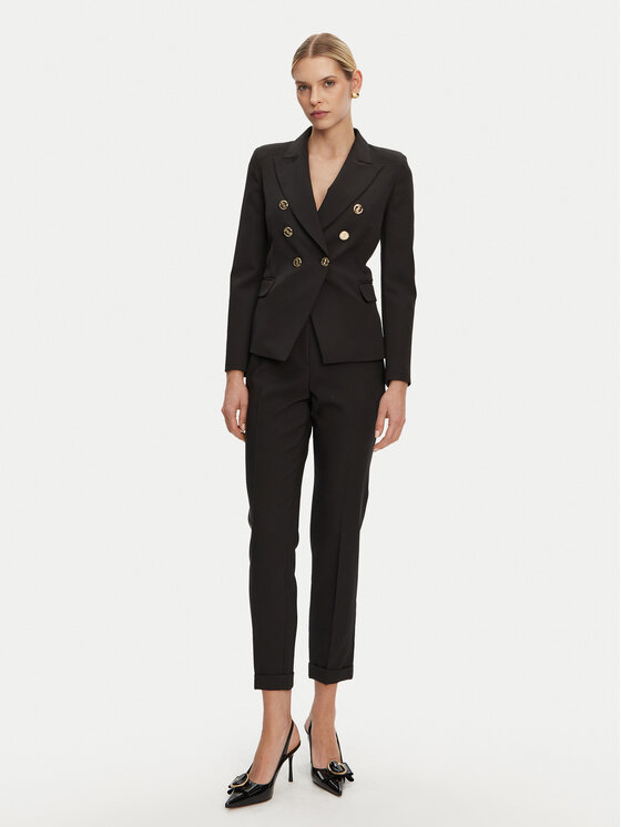 ARTIGLI ARTIGLI Riidest püksid ACPA000837 Must Regular Fit