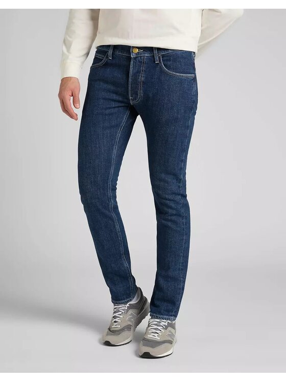 Lee Lee Jeansy LUKE Niebieski Slim Fit